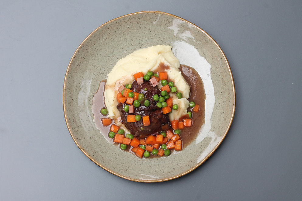 Vitela com Puré e Legumes