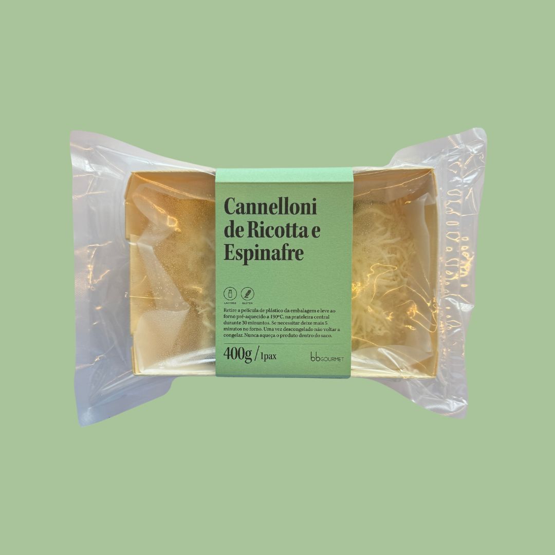 (v) Cannelloni de Espinafre e Ricotta | congelado | 400g | 1 pax