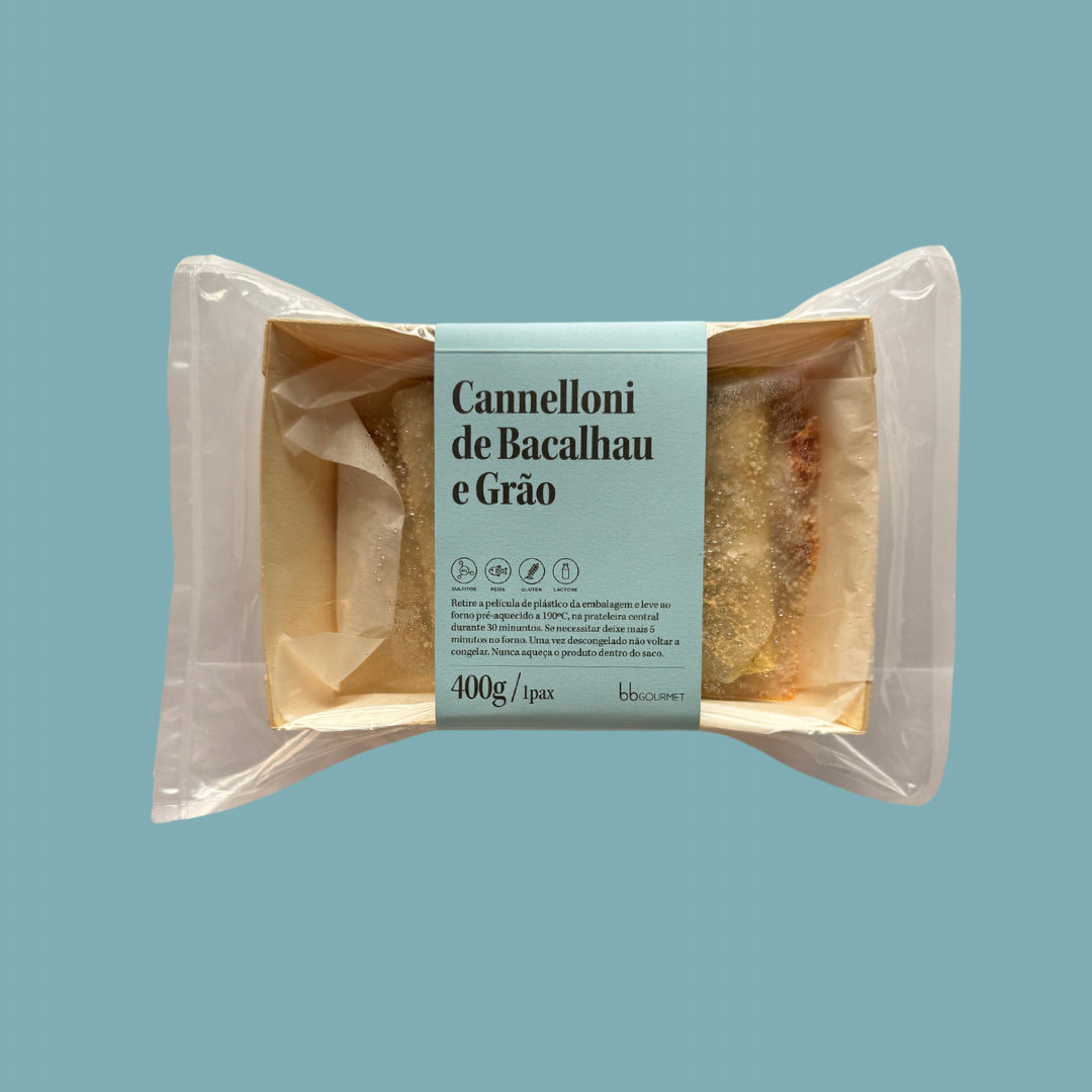 Cannelloni de Bacalhau e Grão | congelado | 400g | 1 pax