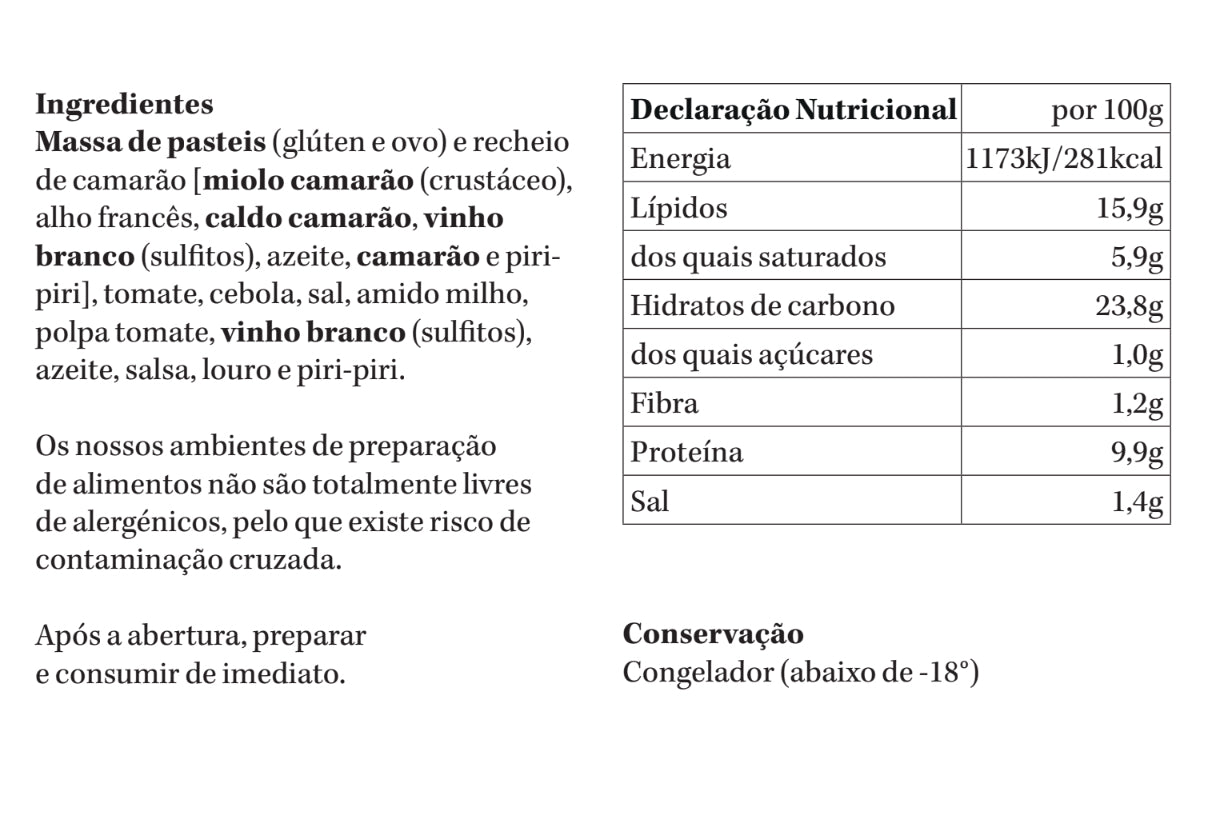 Pastel (escolha recheio) | congelado | 500g | 5 un
