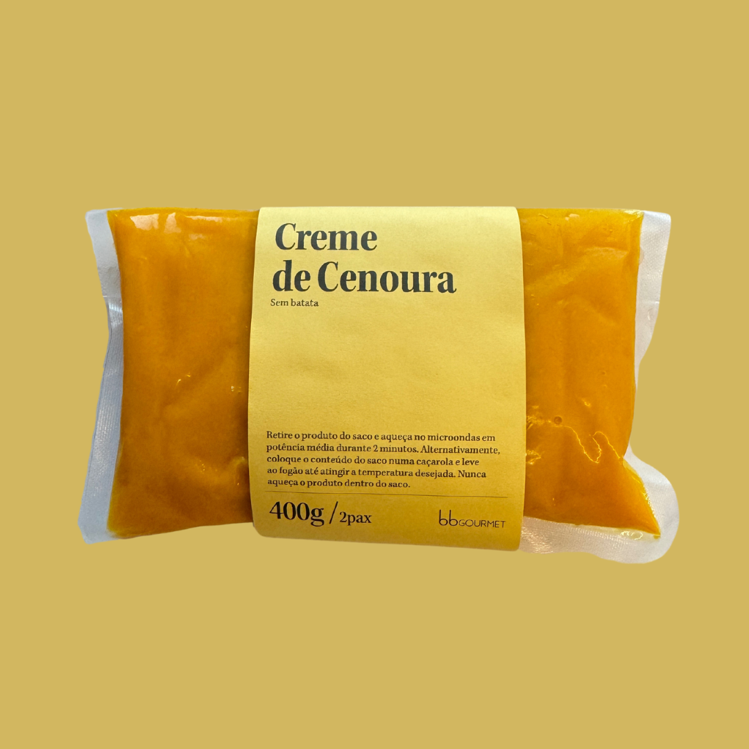 (vegan) Creme de Cenoura sem batata | refrigerado | 1-2 pax