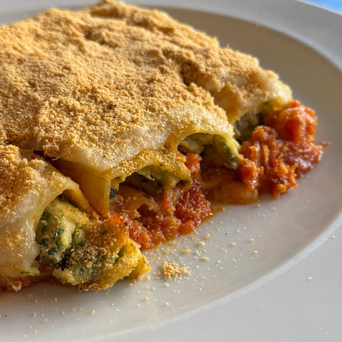 Cannelloni de Bacalhau e Alho Francês