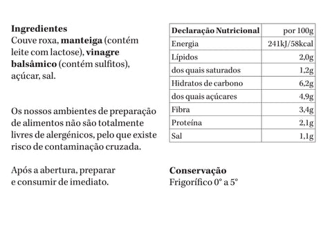 Couve Roxa | refrigerado | 2 pax