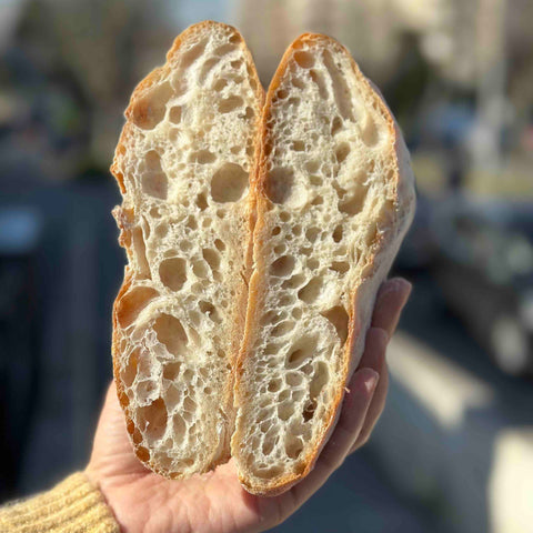 Pão Ciabatta | Massa Mãe