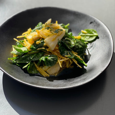 Bacalhau à Brás com Espinafre Fresco