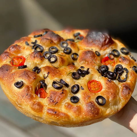 Focaccia de Tomate e Azeitona | 2 pax